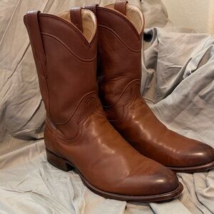 Tecovas Earl Bourbon Calf Leather Cowboy Boots